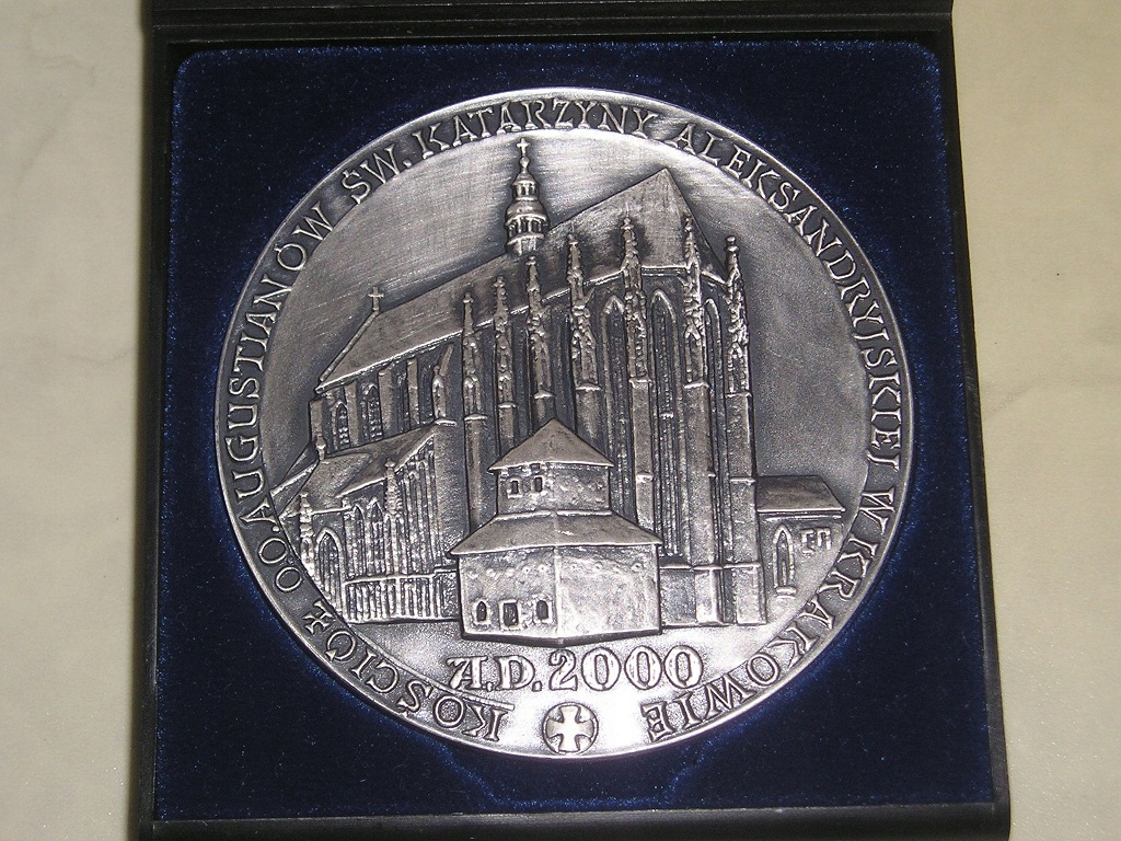 MEDAL KOŚCIÓŁ OO AUGUSTYNÓW W KRAKOWIE SYG. JERZY NOWAKOWSKI