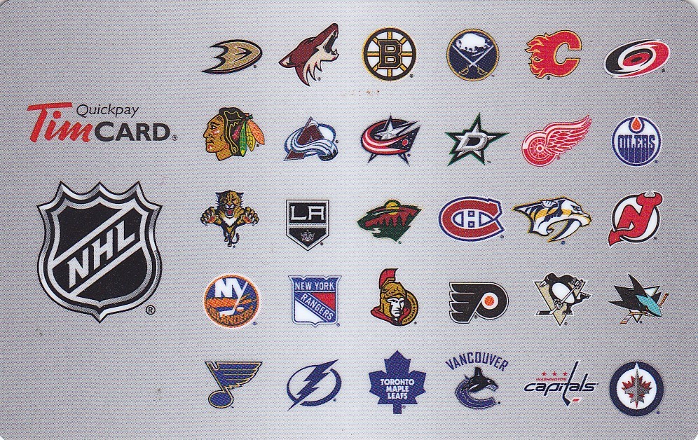 KARTA MAGNETYCZNA QUICKPAY TIMCARD NHL