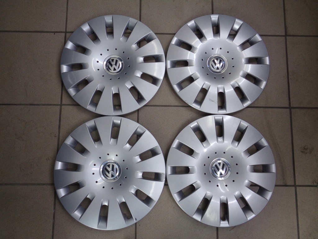 Oryginalne kołpaki VW 15 MODEL POLO na spinki - 10680924695 - oficjalne ...