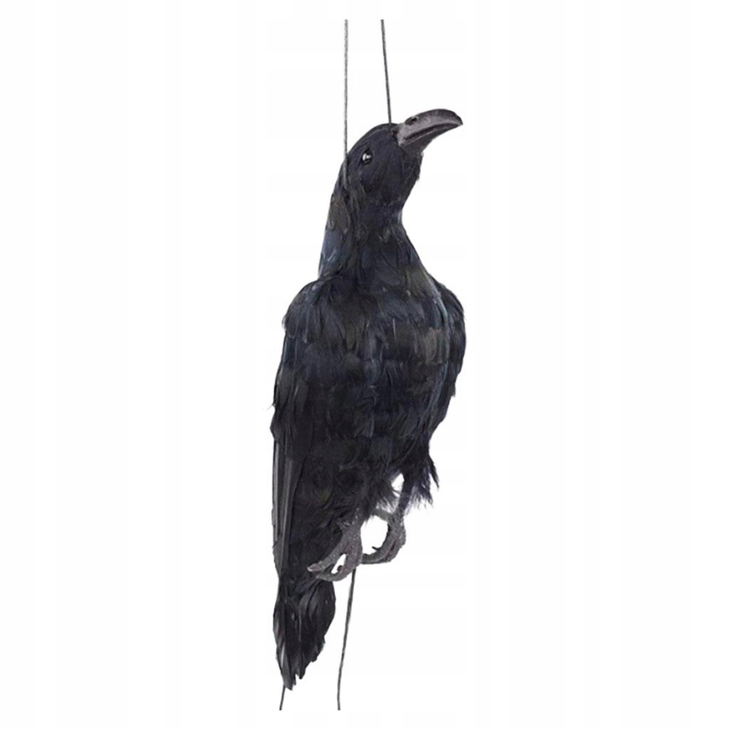 Symulacja Halloween fałszywy wrona ptak statua