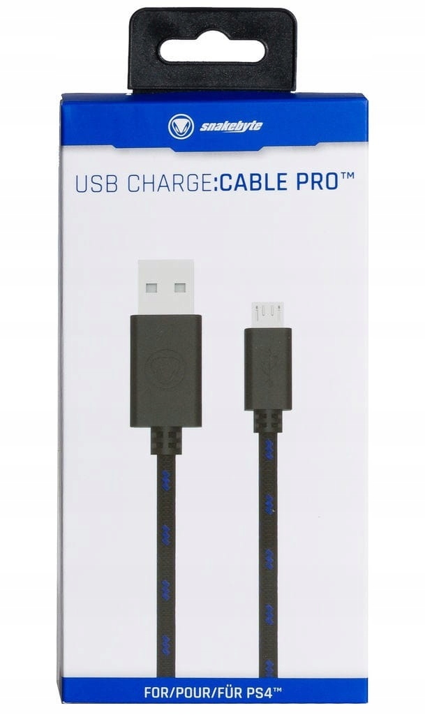 Snakebyte Kabel USB do ładowania kontrolera PS 4