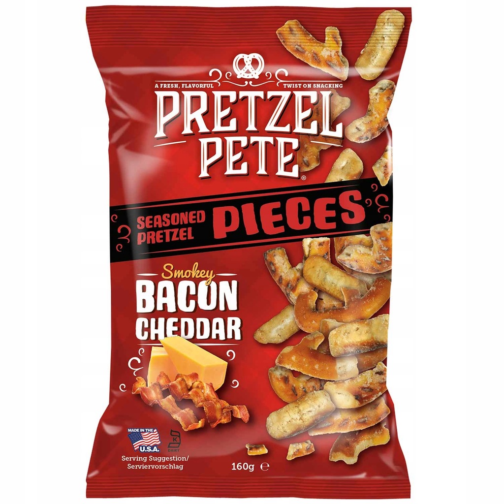 Pretzel Pete Precle bekonowo serowe 160g