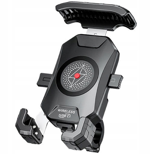 Uchwyt motocyklowy na telefon z ładowarką USB C