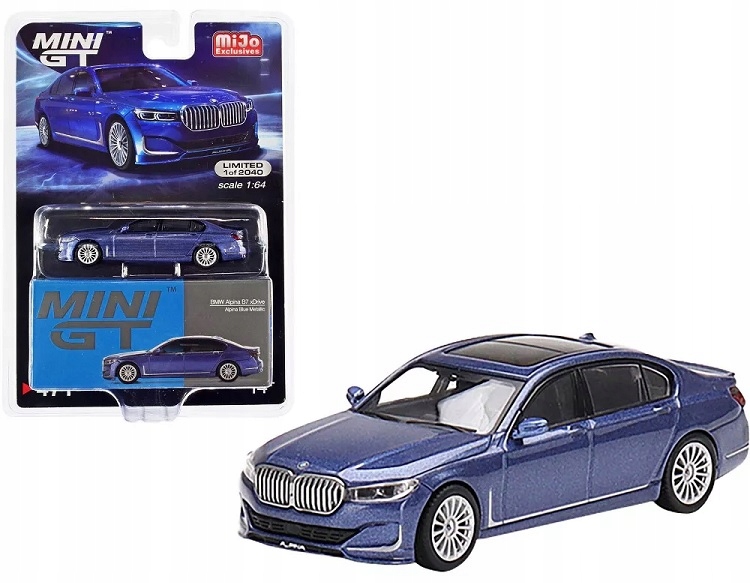 ミニカー MINI GT BMW Alpina B7 xDrive Alpina Blue Mini GT - Pojazd 1:64 - BMW Alpina B7 xDrive 00471