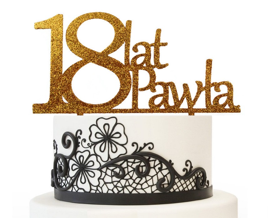 18 lat topper figurka na tort urodzinowy 18-stka - 7080093546