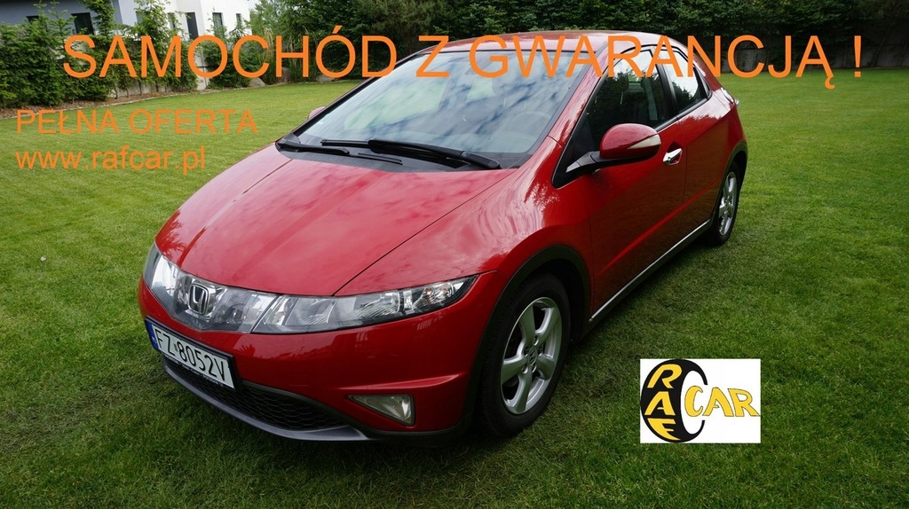 Honda Civic z Niemiec zarejestrowana . Gwarancja