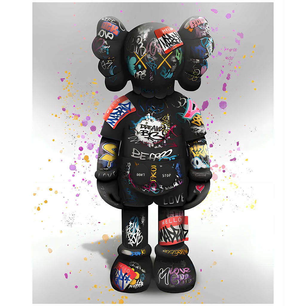Plakat 50x40 STREETWEAR kaws nike bape dior prada kultura azja walentynki