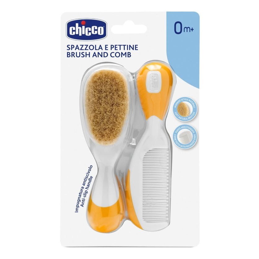 Chicco Brush and Comb zestaw szczotka z naturalneg