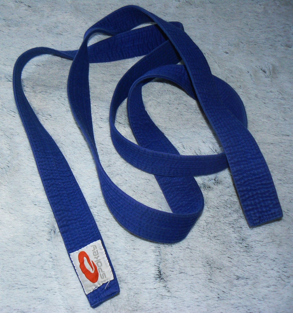 Pas do kimona karate, judo 240 cm niebieski