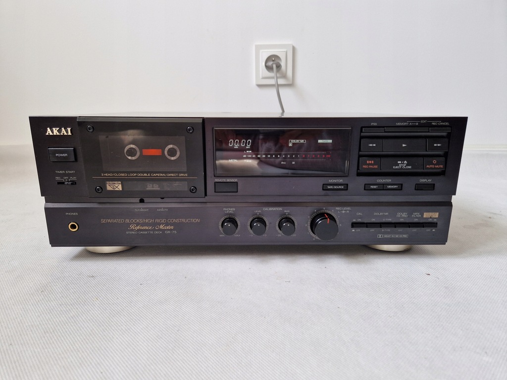 Magnetofon kasetowy Akai GX-75 czarny