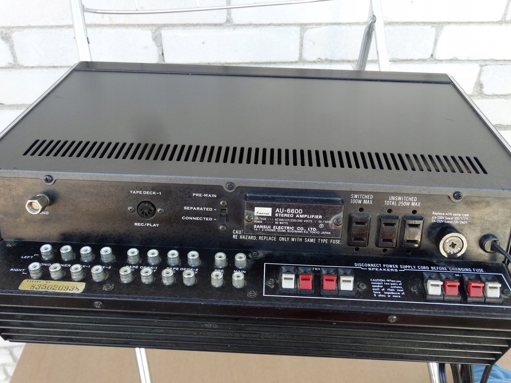 SANSUI AU-6600 PORZĄDNY MARKOWY WZMACNIACZ! - 8629004075
