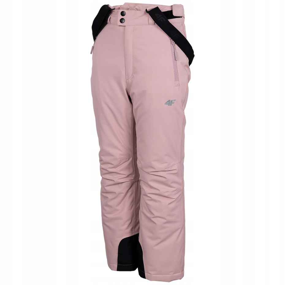 Spodnie narciarskie dla dziewczynki 4F jasny róż HJZ22 JSPDN001 56S 152cm