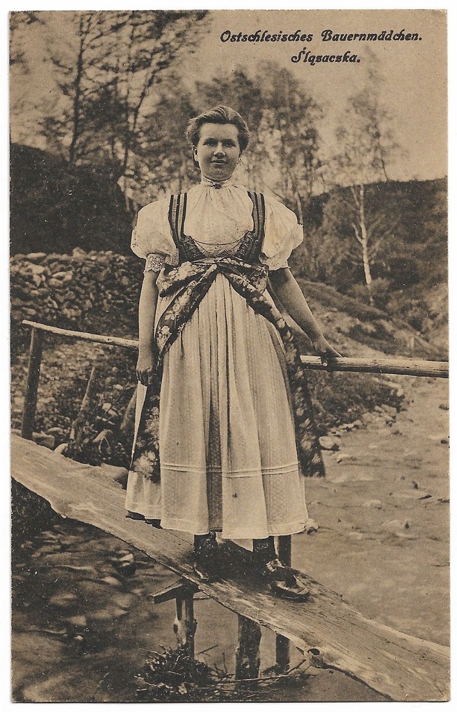 015 Ślązaczka Strój ludowy Cieszyn Teschen rzadka! 11667970150