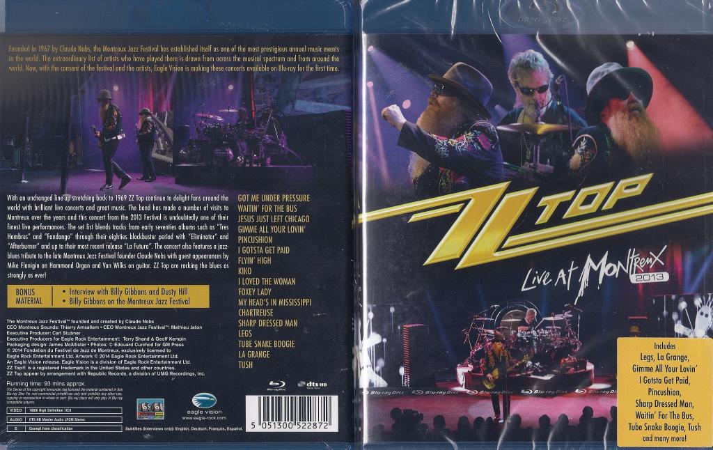 > Zz Top LIVE AT MONTREUX 2013 promocja BLU-RAY