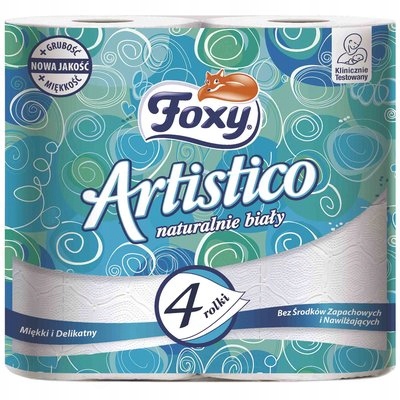 Papier toaletowy Foxy Artistico 4 rolki promocja