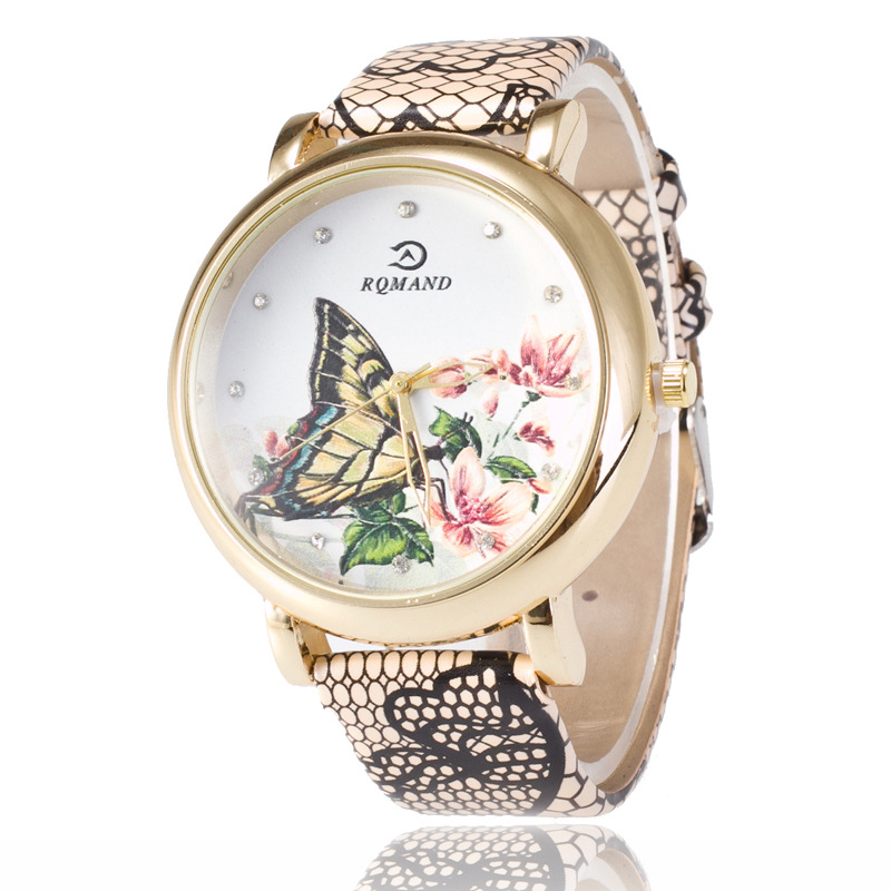 Zegarek na rękę Damski Elegancki z motylkiem Z19