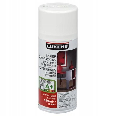 Biały Lakier Dekoracyjny Spray Farba Luxens matowy - 10978168267 ...
