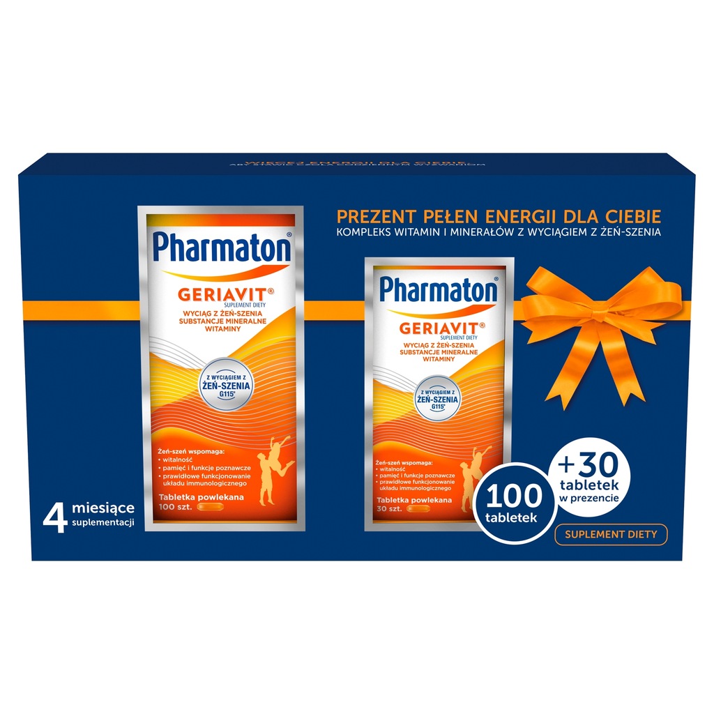 Pharmaton Geriavit Zestaw 130tabl.(100+30)