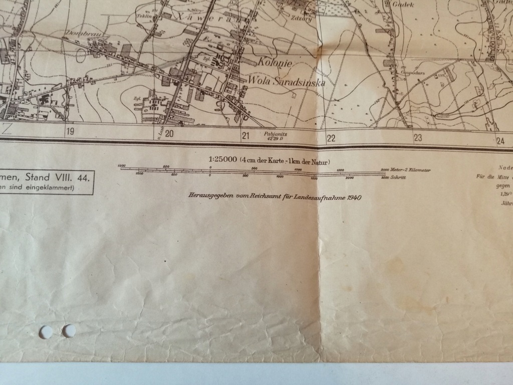 Mapa Sztabowa 1940 Pabianitzka Ruda 4229a 1 Oficjalne Archiwum Allegro