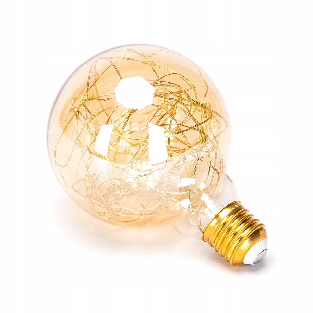 ŻARÓWKA dekoracyjna OZDOBNA retro DRUCIK EDISON GD5 E27 AMBER