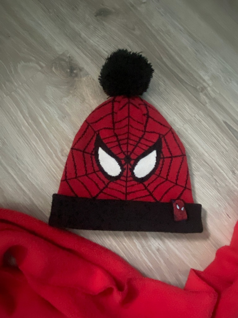 Spidermann czapka H&M +szalik 4-8 lat