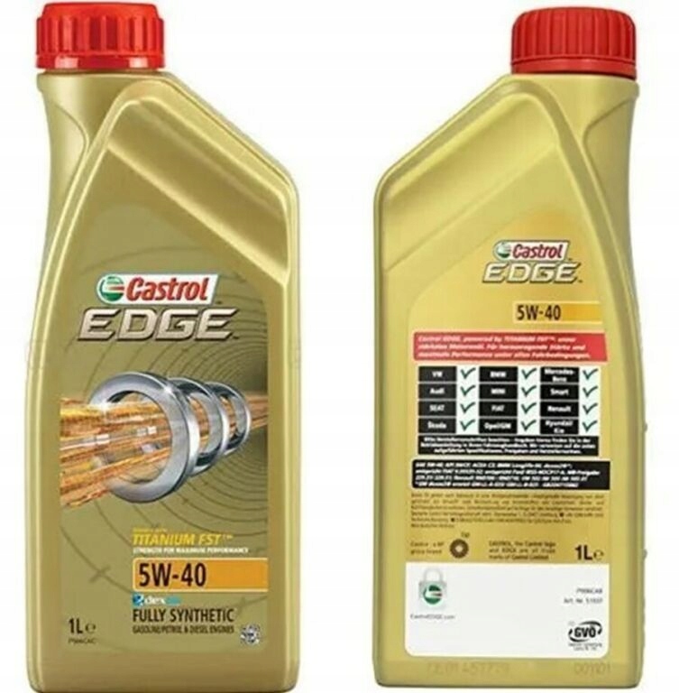 OLEJ CASTROL EDGE TITANIUM 5W40 SYNTETYK 1L