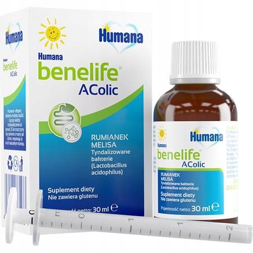 Humana AColic rumianek melisa dla niemowląt 30 ml