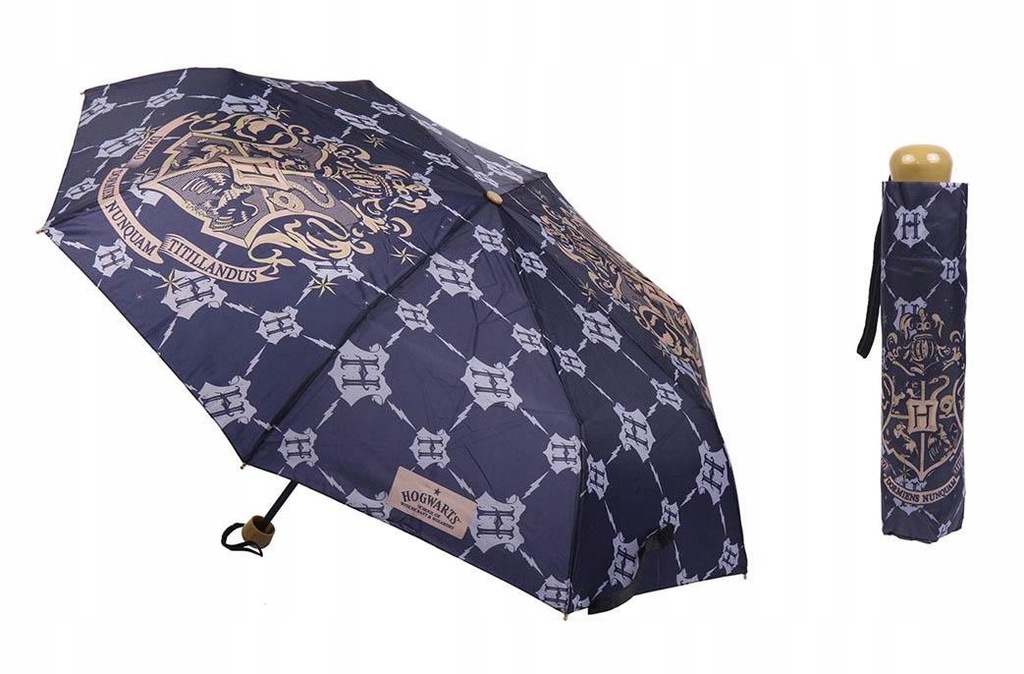 PARASOL HARRY POTTER HOGWARTS GRANATOWY