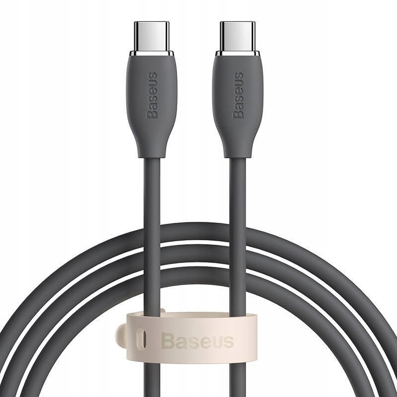 Kabel USB-C do USB-C Baseus Jelly, 100W, 2m (czarn