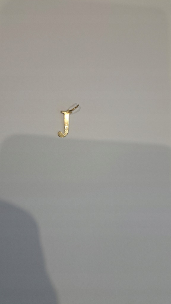 Zawieszka Złota Wisiorek Literka J pr.585