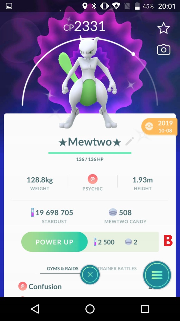 Shiny Mewtwo Psystrike Trade Pokemon Go 9031464411 Oficjalne Archiwum Allegro