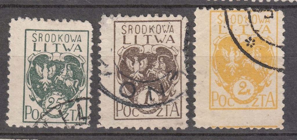 1921 Litwa Środkowa godło Fi 20-22B