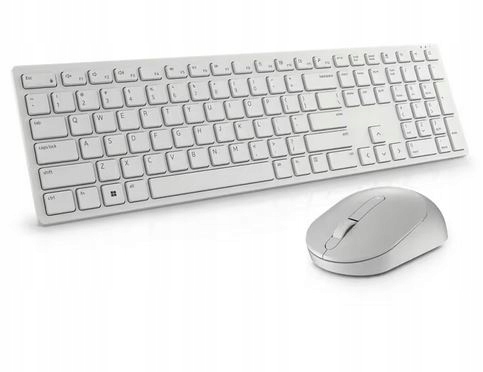 Zestaw klawiatura i mysz Dell KM5221W biały
