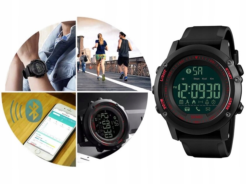 Zegarek SMARTWATCH SKMEI 1321 BLUETOOTH + GRATIS - 8101331250 - oficjalne archiwum Allegro