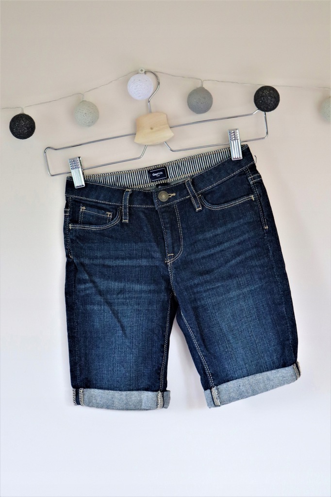 GAP KIDS regular jeansowe spodenki dziewczęce 125