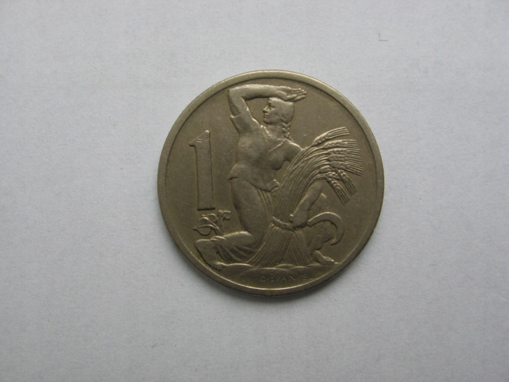 CZECHOSŁOWACJA, 1 KORONA, 1922r.