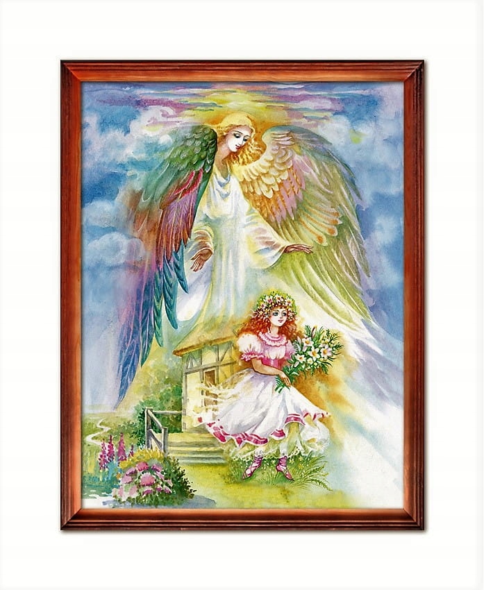 Obraz Anioła Stróża 36x46 cm