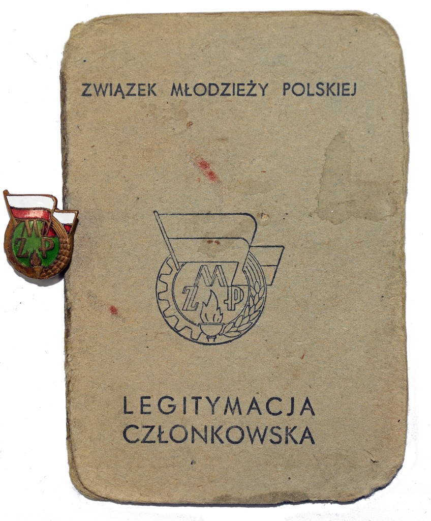 Odznaka i legitymacja Związek Młodzieży Polskiej