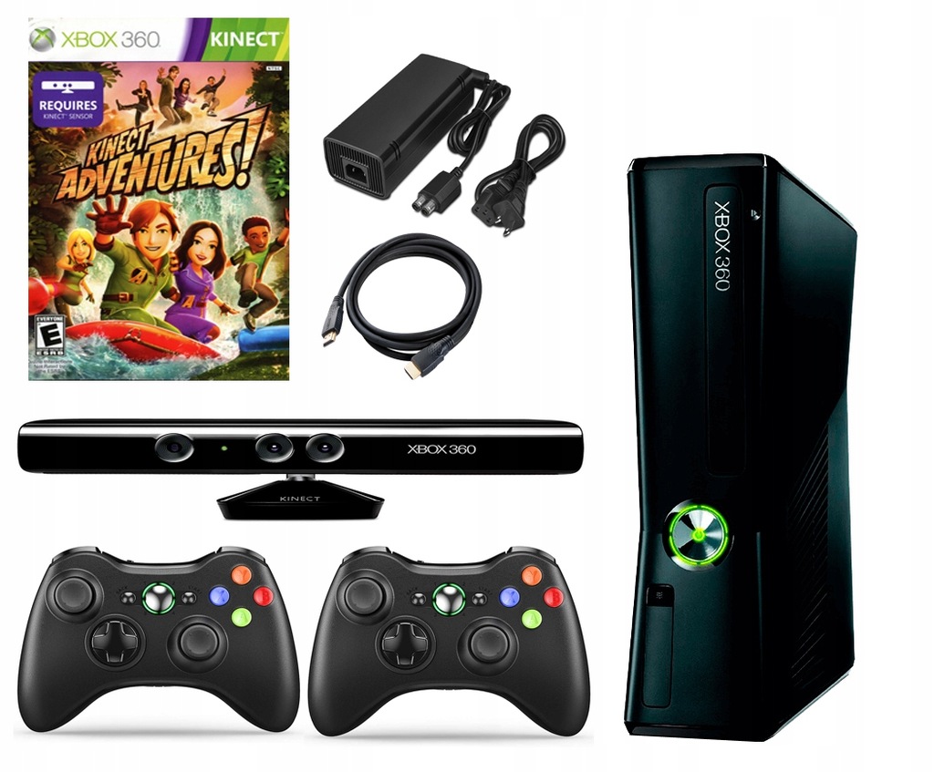 Xbox 360 Slim 250gb 2xnowy Pad Rgh Lt Kinect Gry 9571806423 Oficjalne Archiwum Allegro