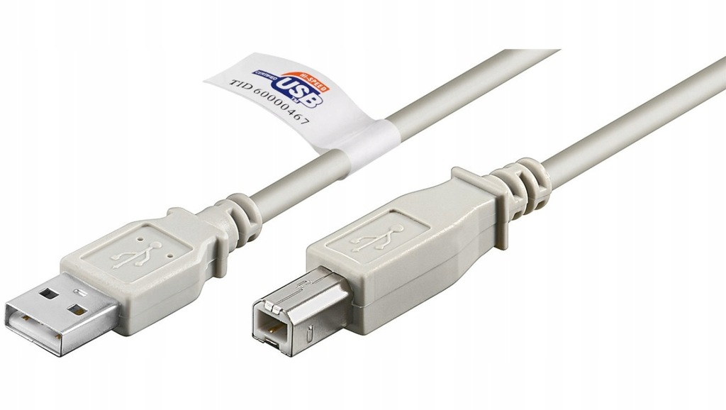 Kabel USB 2.0 Hi-Speed z certyfikatem USB, Wtyk USB 2.0 (typ A) Wtyk