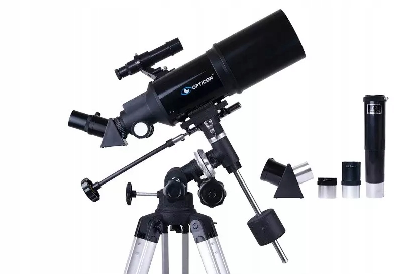 Teleskop Astronomiczny Luneta OPTICON - StarRider 80F400EQ + akcesoria