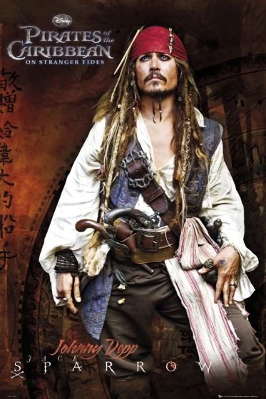 Piraci z Karaibów Jack Sparrow - plakat 61x91,5 cm