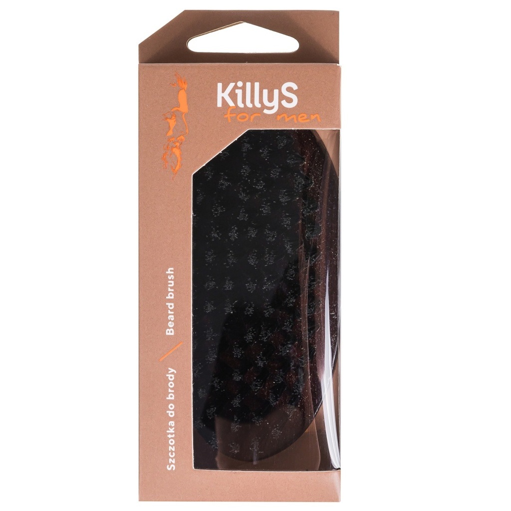 KillyS For Men Beard Brush drewniana szczotka do brody P1