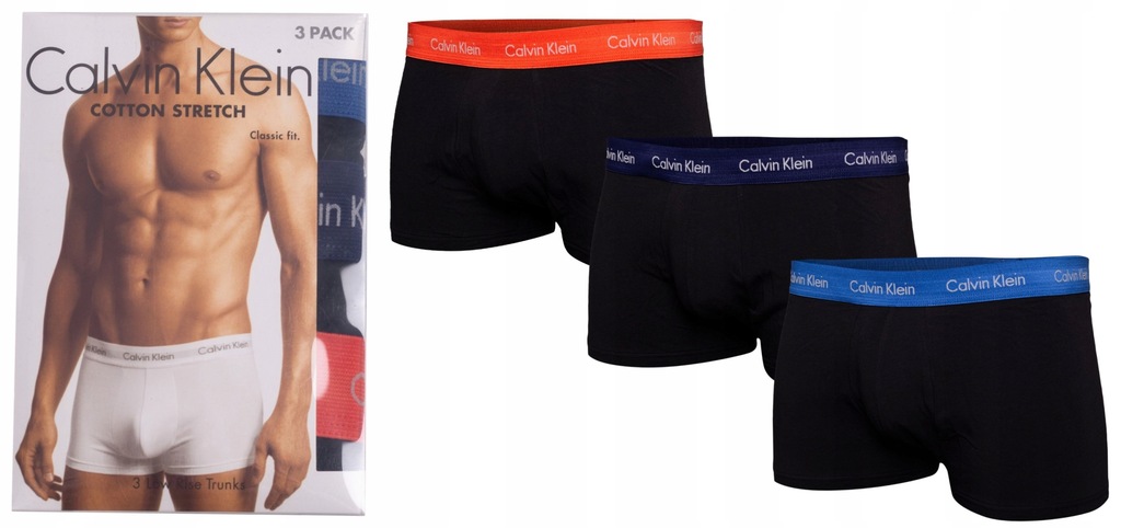 BOKSERKI MĘSKIE CALVIN KLEIN 3 PACK / M