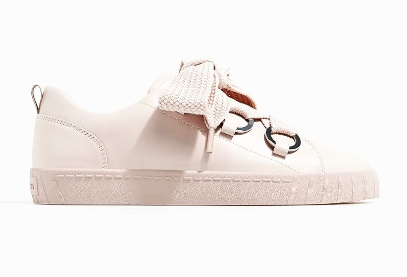 STRADIVARIUS NOWE SPORTOWE SZNUROWANE BUTY NUDE 40