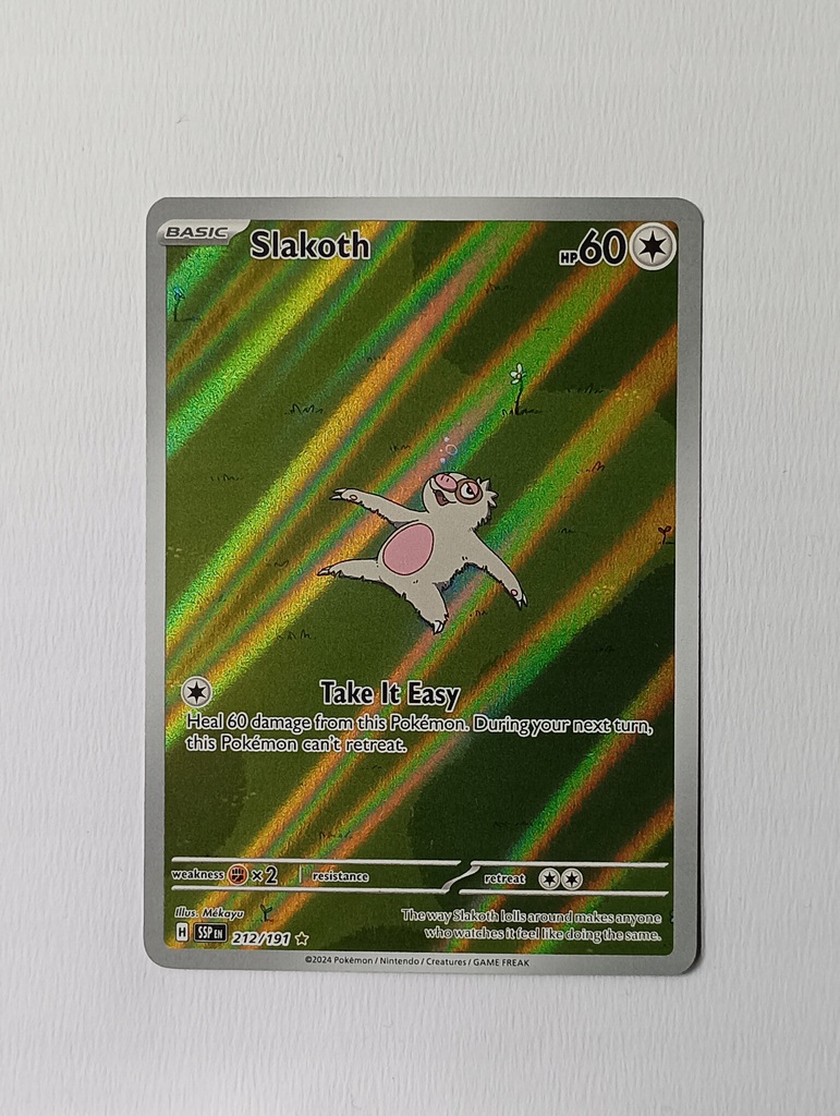 Slakoth (SSP 212) - 212/191 - Illustration Rare - Surging Sparks