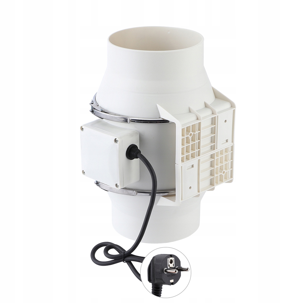 Wysokowydajny liniowy wentylator kanałowy Wyciąg