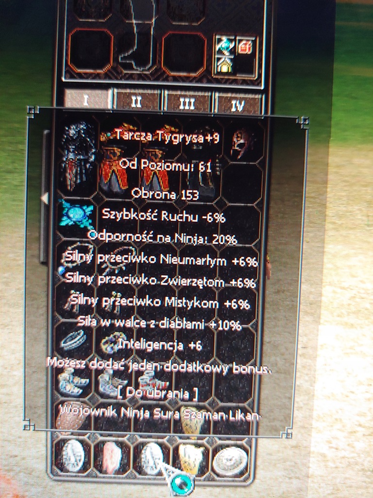 Metin2 POLSKA TARCZA TYGRYSA+9 INT/DIABŁY/DT