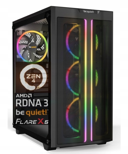 Asus TUF Gaming be quiet! Ryzen 9 7900 RX 7700XT 12G 64GB DDR5 2TB NVMe W11