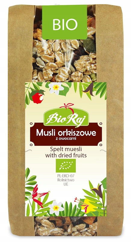 Musli Orkiszowe z Owocami BIO 300 g Bio Raj